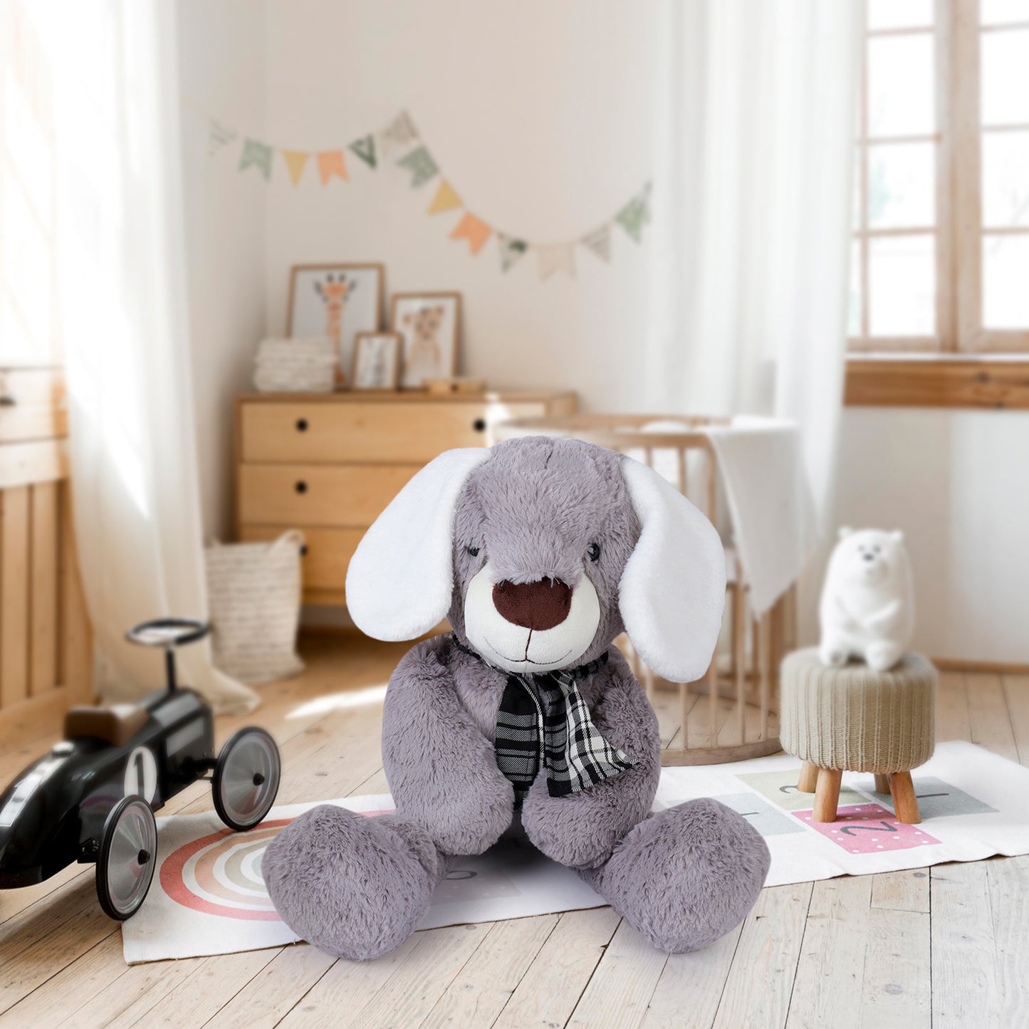 Off to work Dogs Darren Grey soft toy