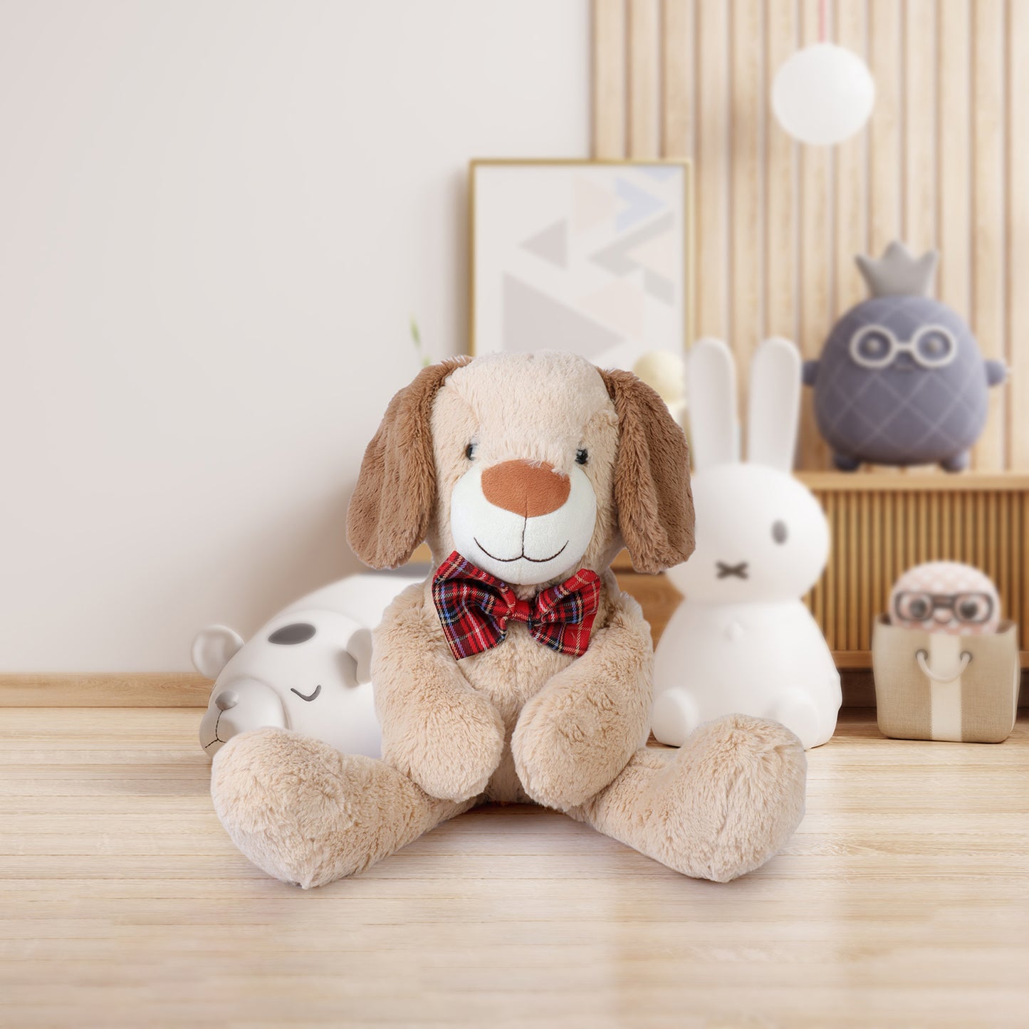Off-to-Work Dogs Murphy Taupe soft toy
