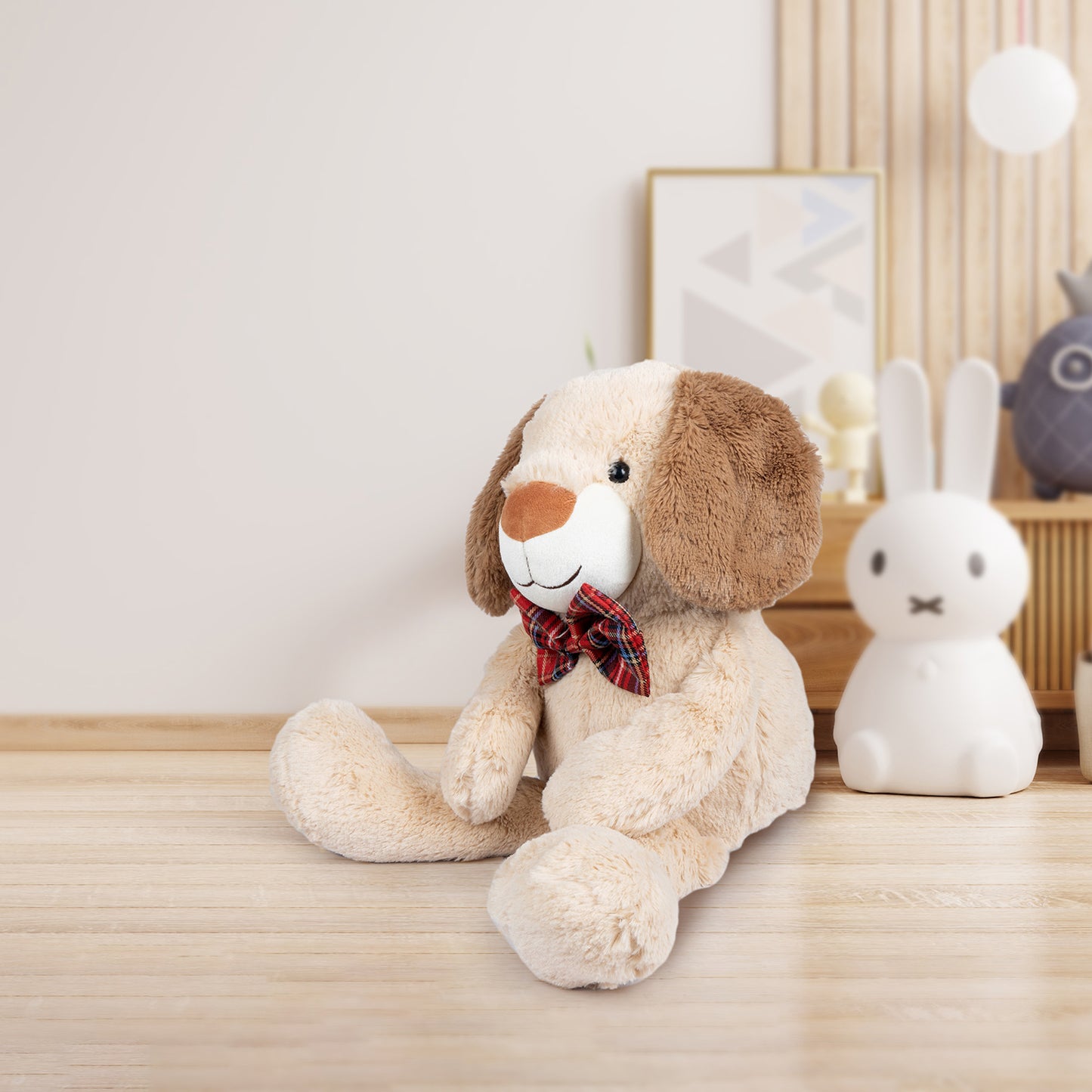 Off-to-Work Dogs Murphy Taupe soft toy