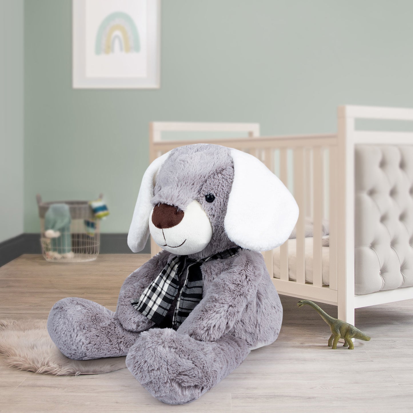 Off to work Dogs Darren Grey soft toy
