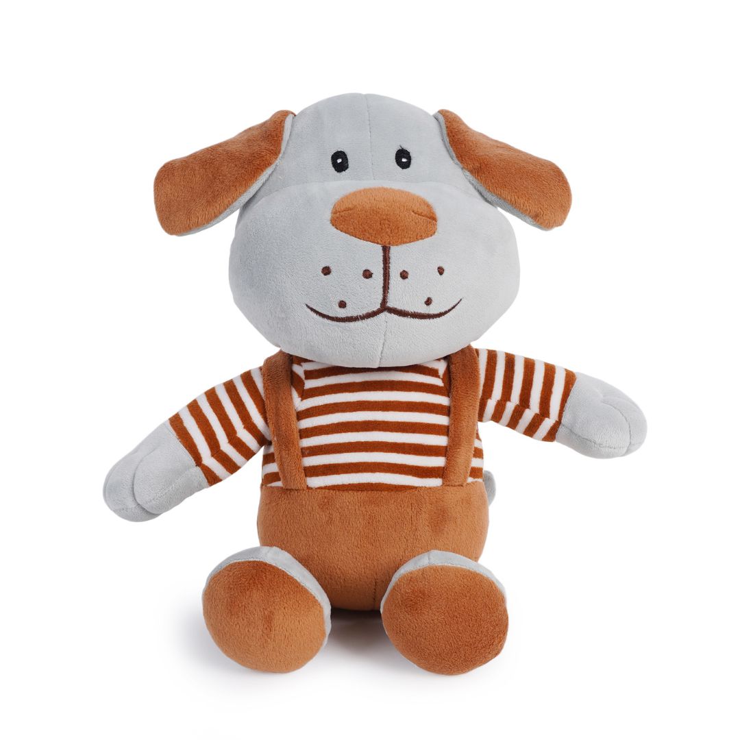 Snoopy Dog Smoke Grey and Biscuit Brown soft toy
