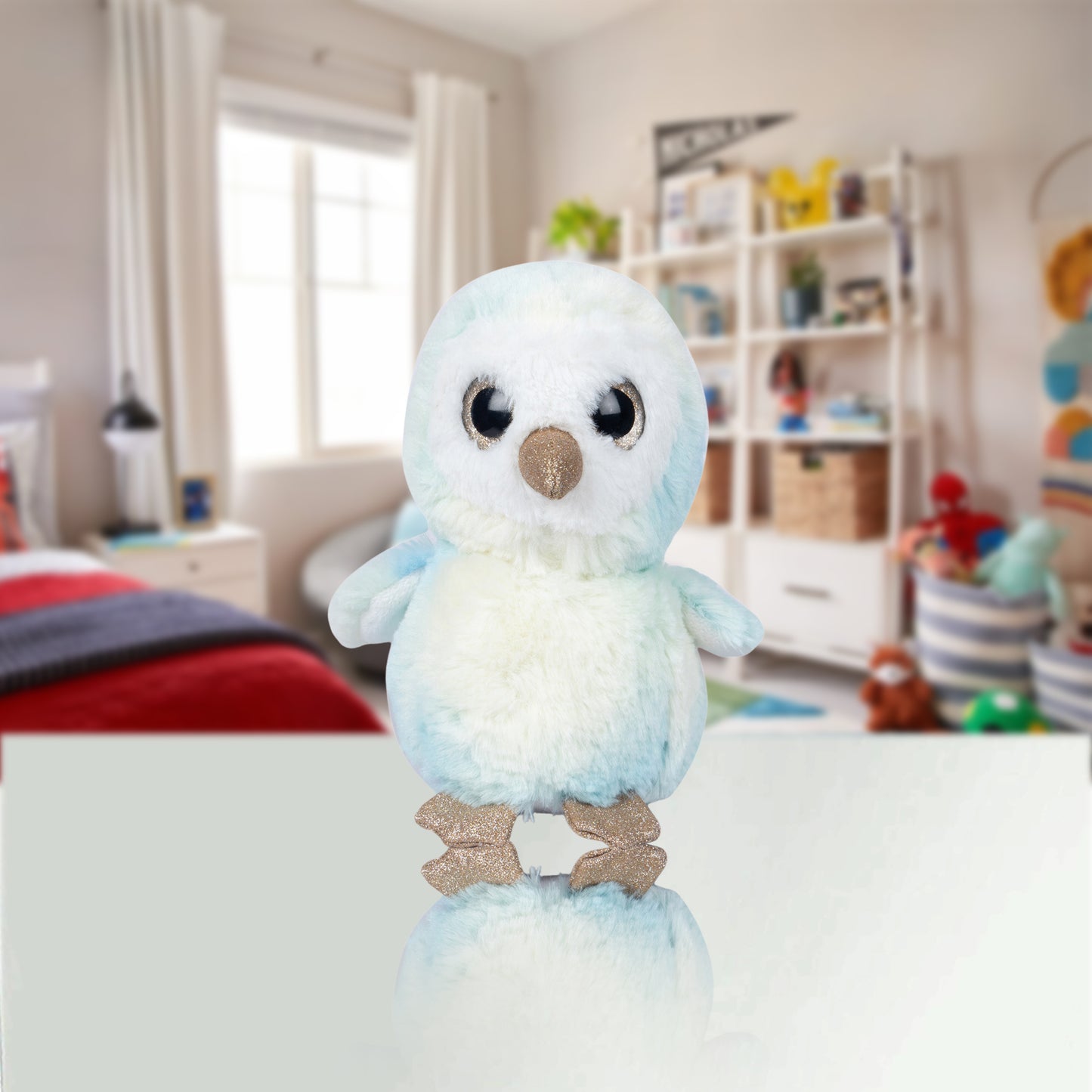 Shiny is Miny Series – Owls Merry Multicolor green soft toy