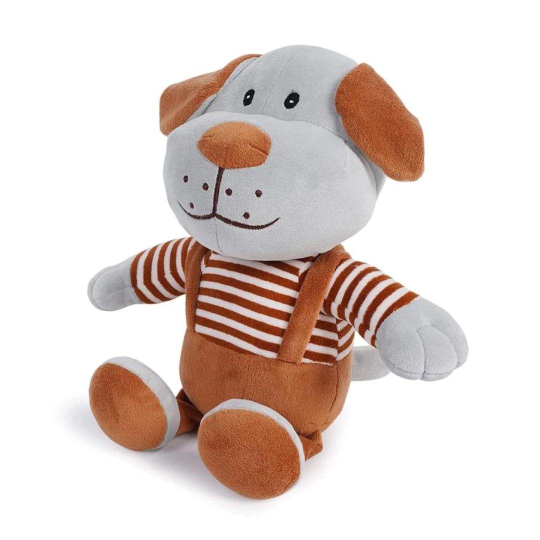 Snoopy Dog Smoke Grey and Biscuit Brown soft toy