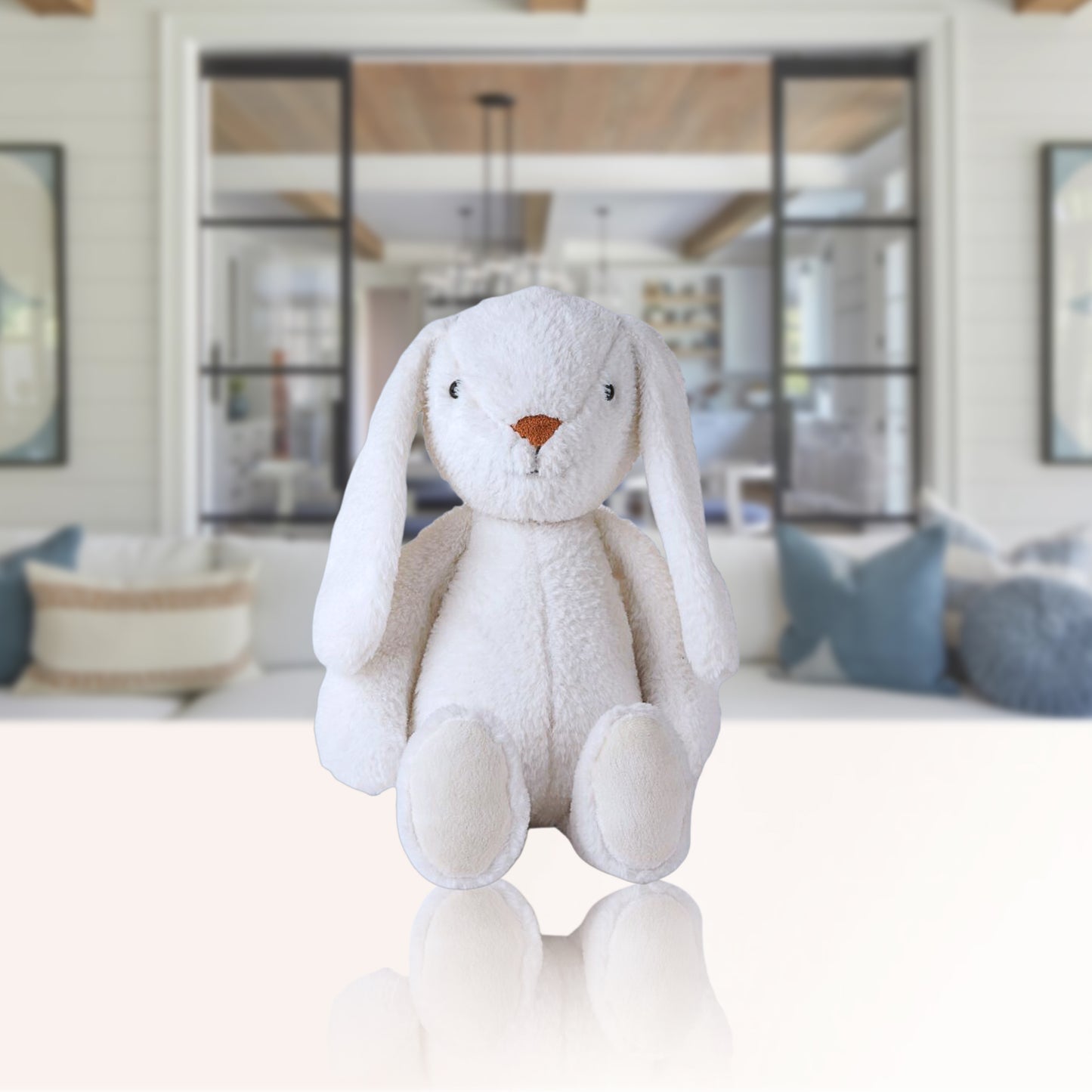 Snowy White Bunny - A Fluffy Companion for Cuddles and Playtime soft toy