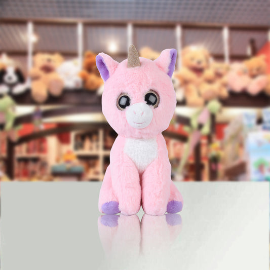 Unicorn Sparkly eyes Mindy pink soft toy