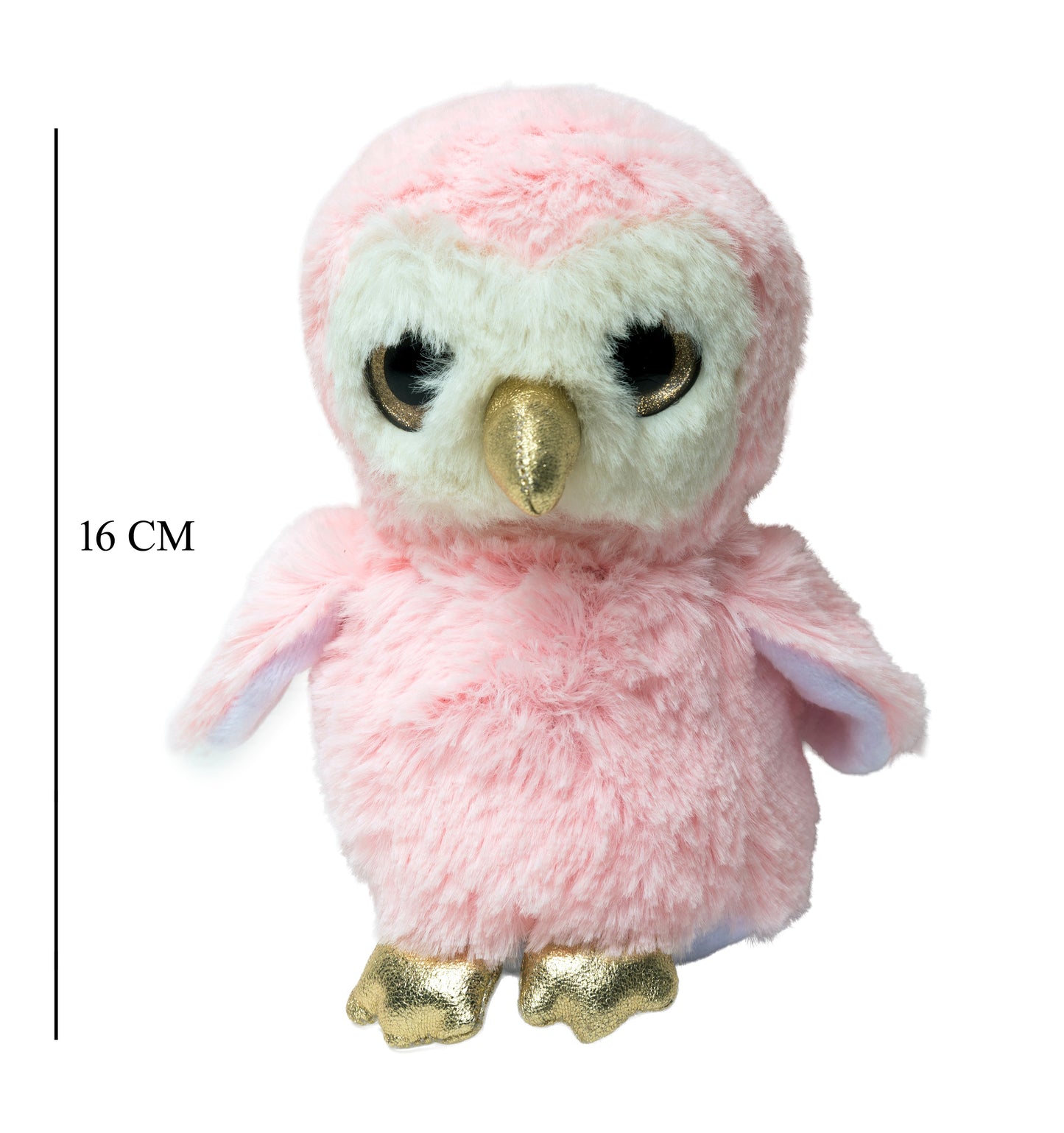 Puffy Plush Owls - Pink soft toy