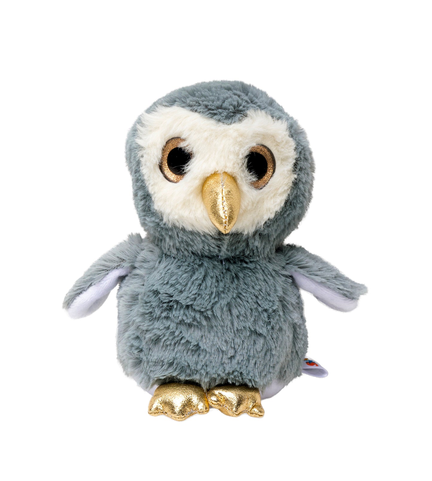 Puffy Plush Owls - Grey soft toy