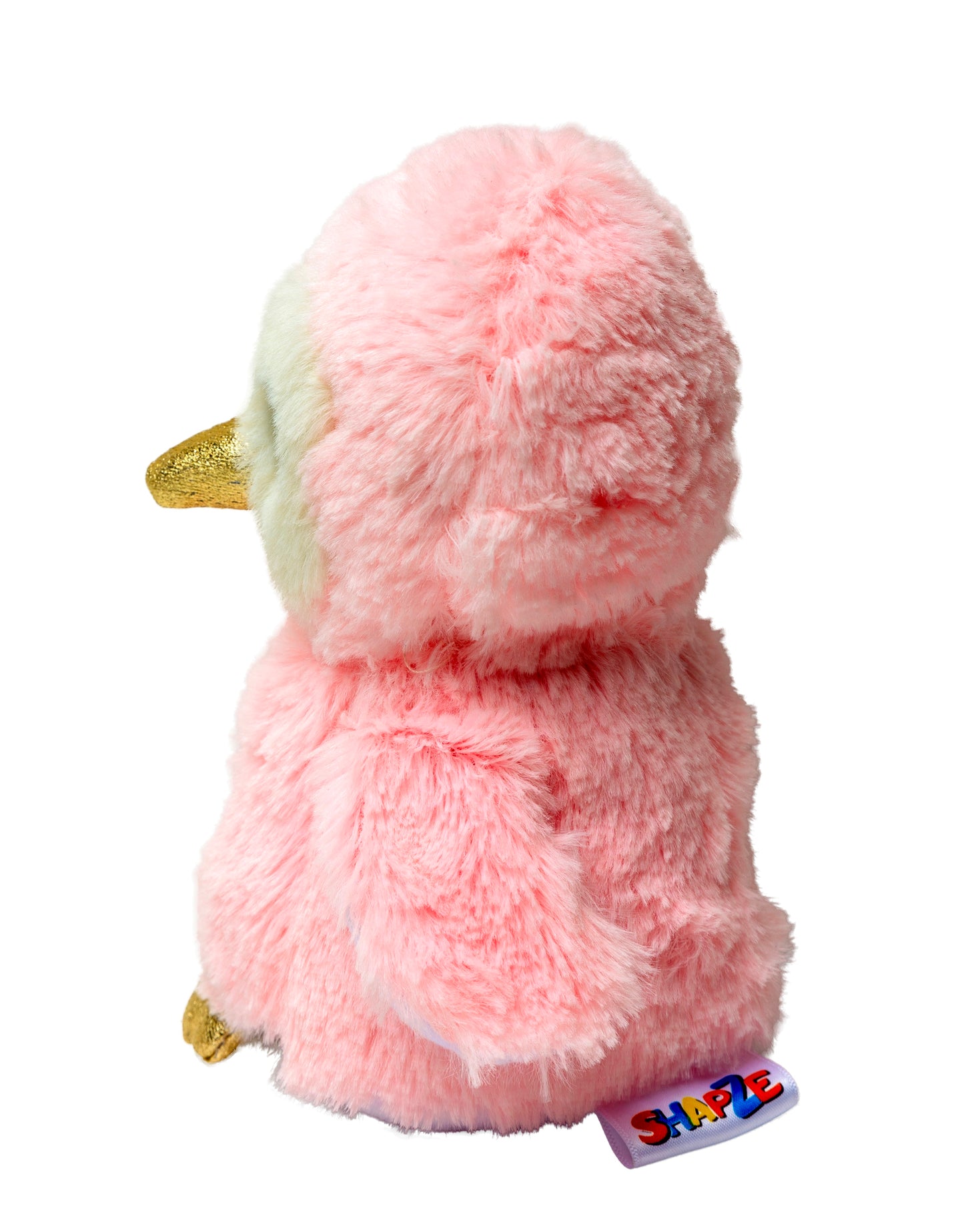 Puffy Plush Owls - Pink soft toy