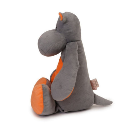 The Hippos - Rudy-Neon Orange and Smoky Grey soft toy