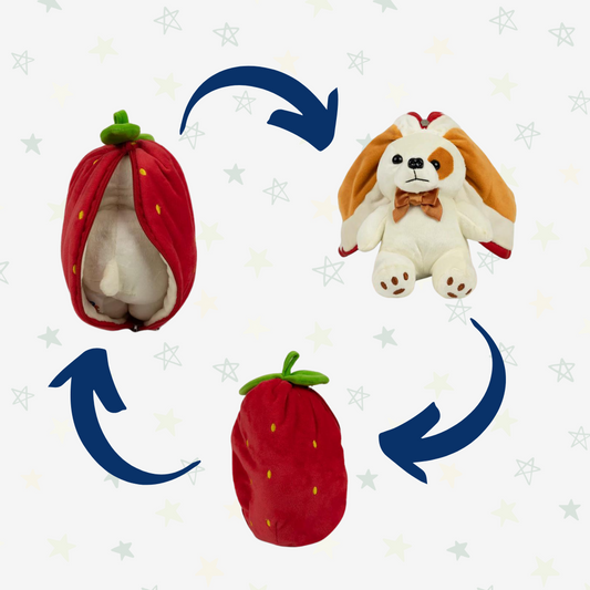 Pupberry Strawberry Plush - A Berrylicious Friend for Sweet Hugs and Play