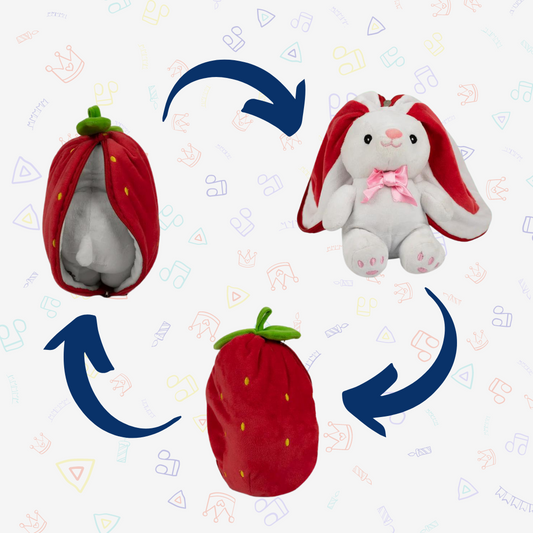 Strawbunny Strawberry Plush - A Berrylicious Pal for Wholesome Play