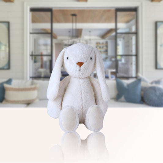 Snowy White Bunny - A Fluffy Companion for Cuddles and Playtime