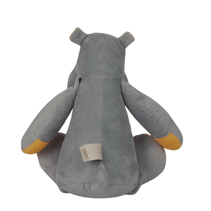 The Hippos - Rudy-Neon Orange and Smoky Grey soft toy