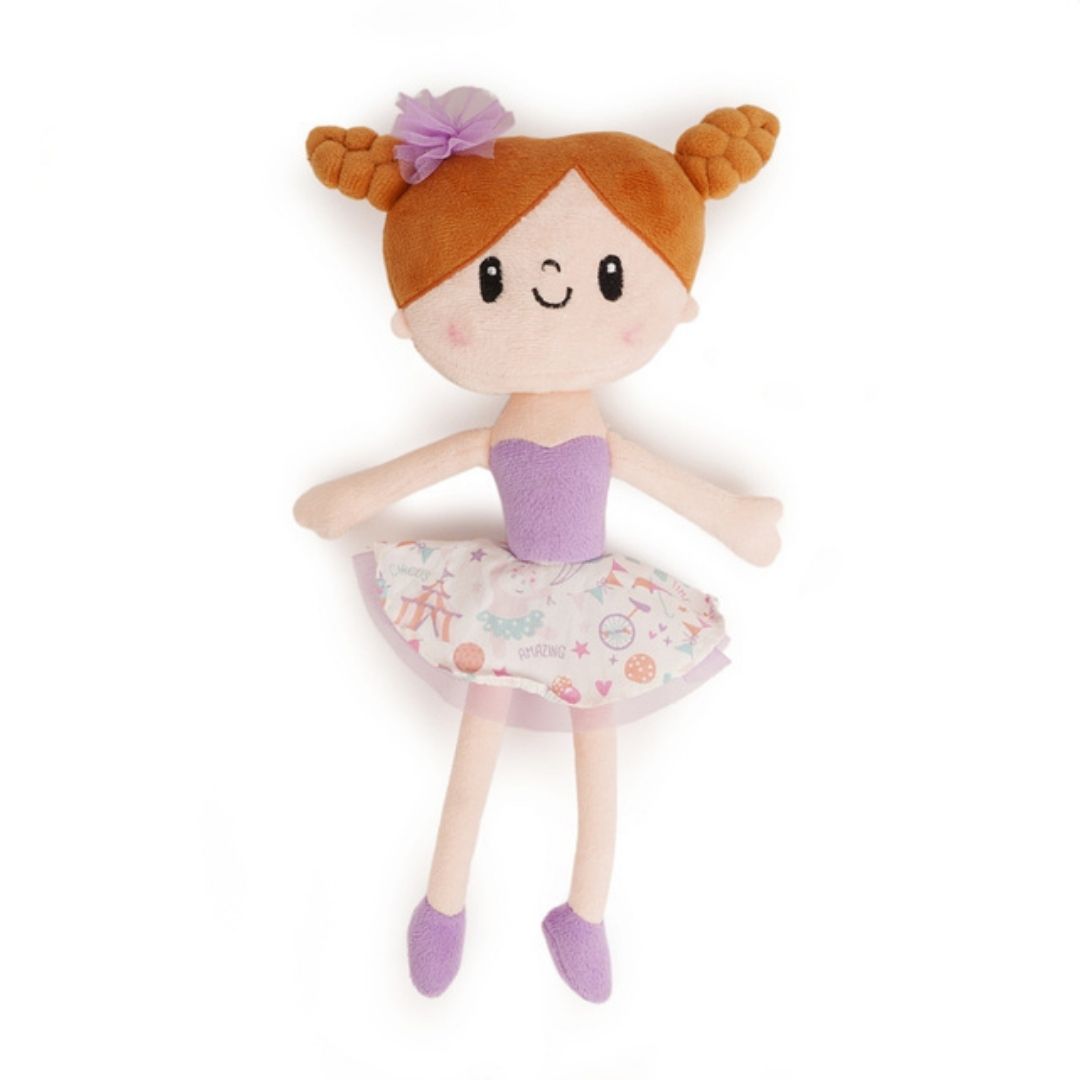 Girlfriend Iris in Purple Dress soft toy