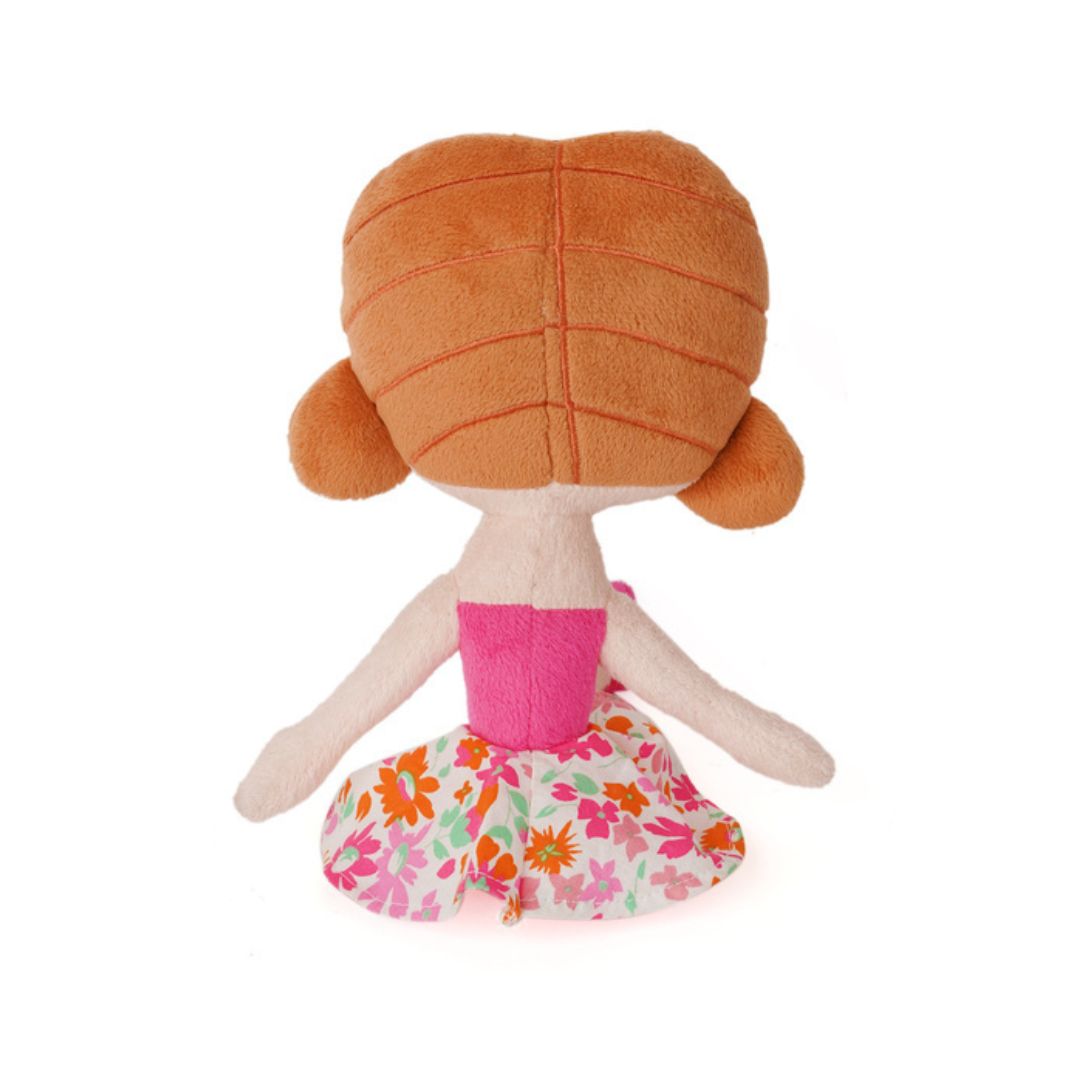 Girlfriend Bella in Floral Pink Dress soft toy