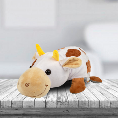 Fun Flip Friends Cow - Buffalo soft toy