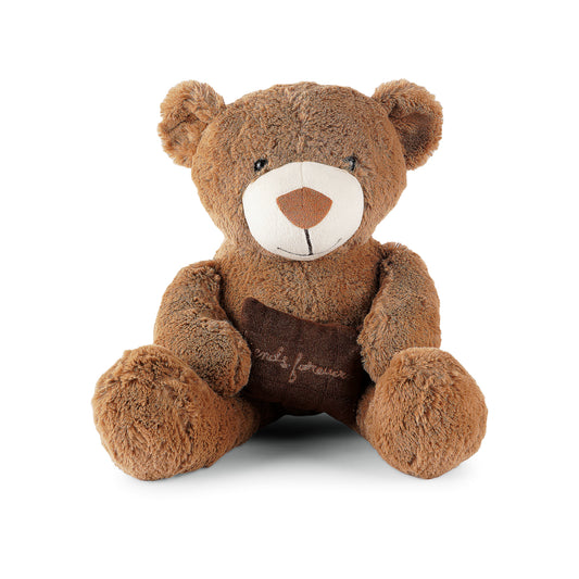 Teddy Bear Furry brown bear with pillow