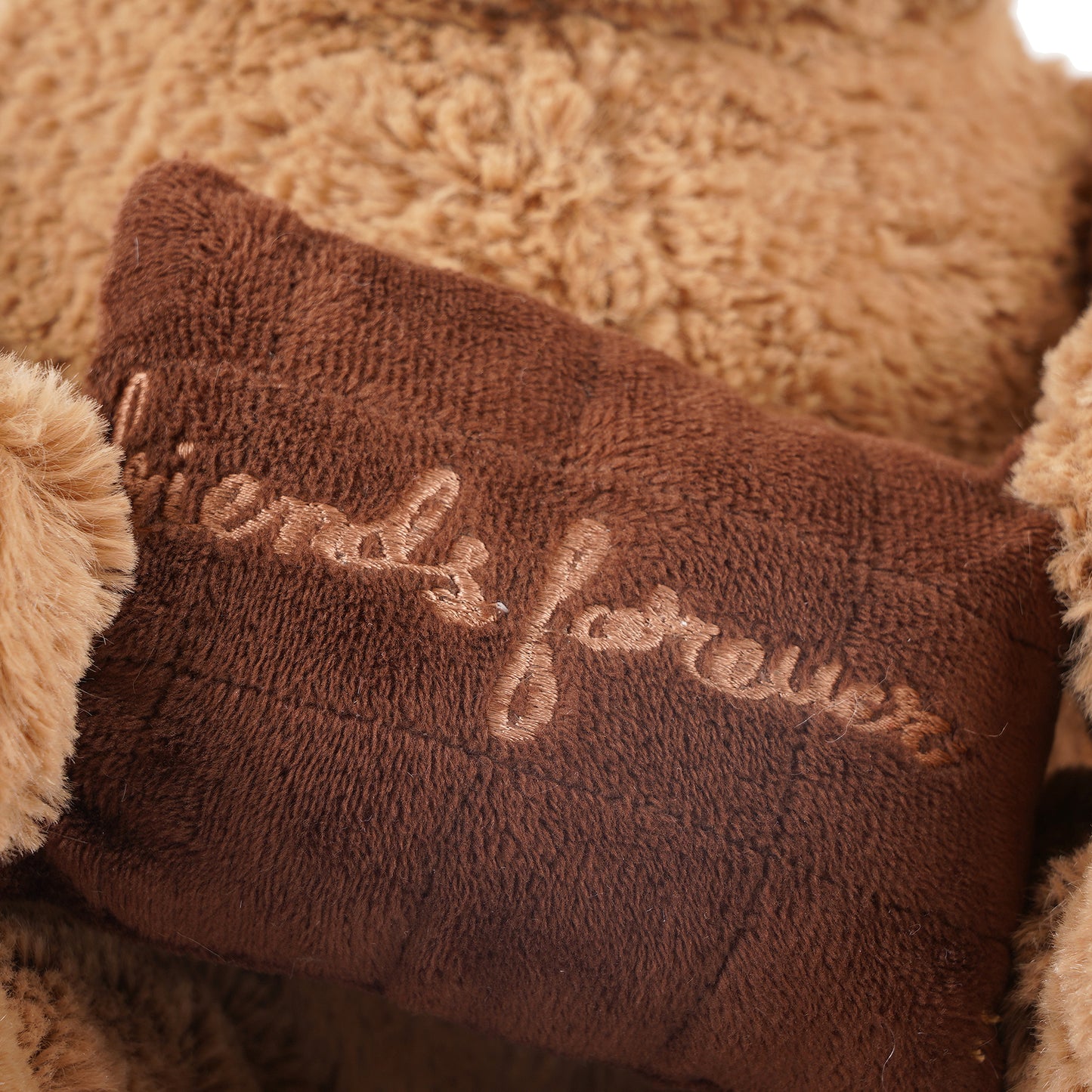 Teddy Bear Furry brown bear with pillow