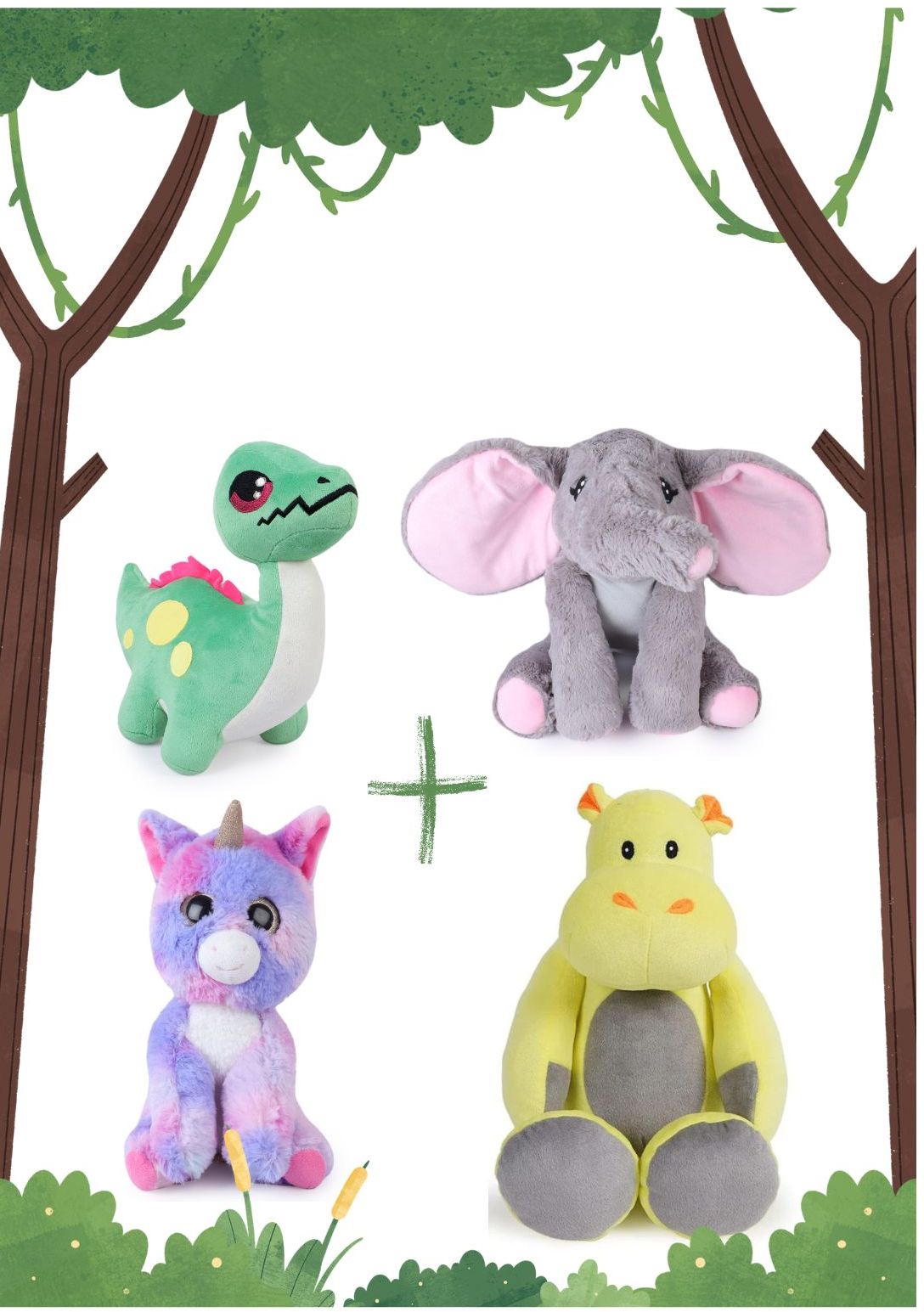 Zoo Adventure [Pack of 4] soft toy