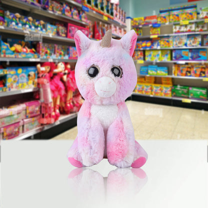 Unicorn Sparkly eyes Multicolor Pink (soft toy)