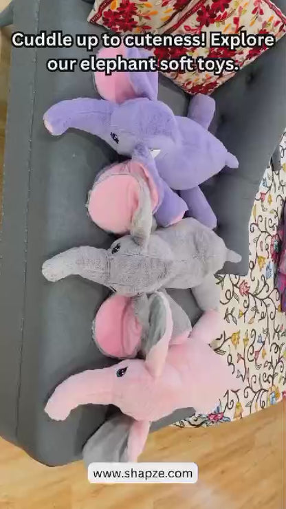 Elephants Meena Purple soft toy